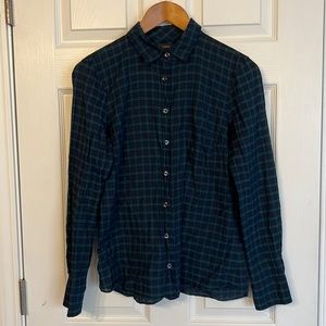 Black watch plaid shirt by J. Crew